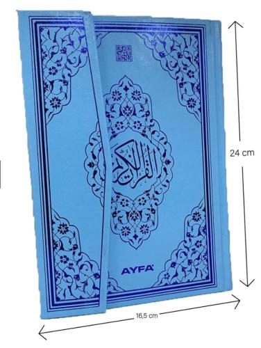 Orta boy mavi kapaklı kuran mühürlü